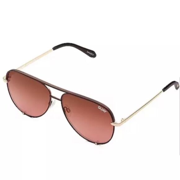 QUAY High Key Sunglasses Bronze Frame Brown Pink Gradient mirrored⭐️ main image 9
